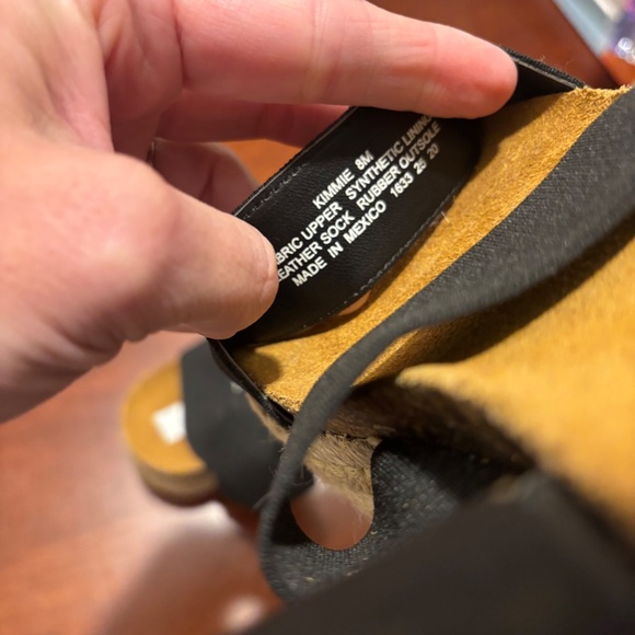 Steve Madden Women's Kimmie Platform Espadrille Sandals in Black Size 8 - Picture 8 of 8